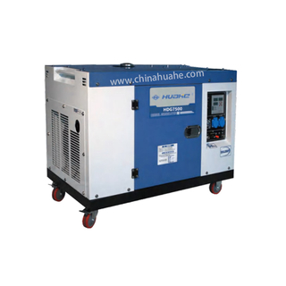 6.0/7.5 केवीए इलेक्ट्रिक स्टार्ट पोर्टेबल 230V/400V डीजल जनरेटर सेट