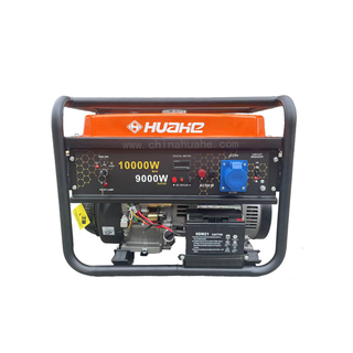 9kva घरेलू 230V नए प्रकार के अनलेडेड गैसोलीन जनरेटर 